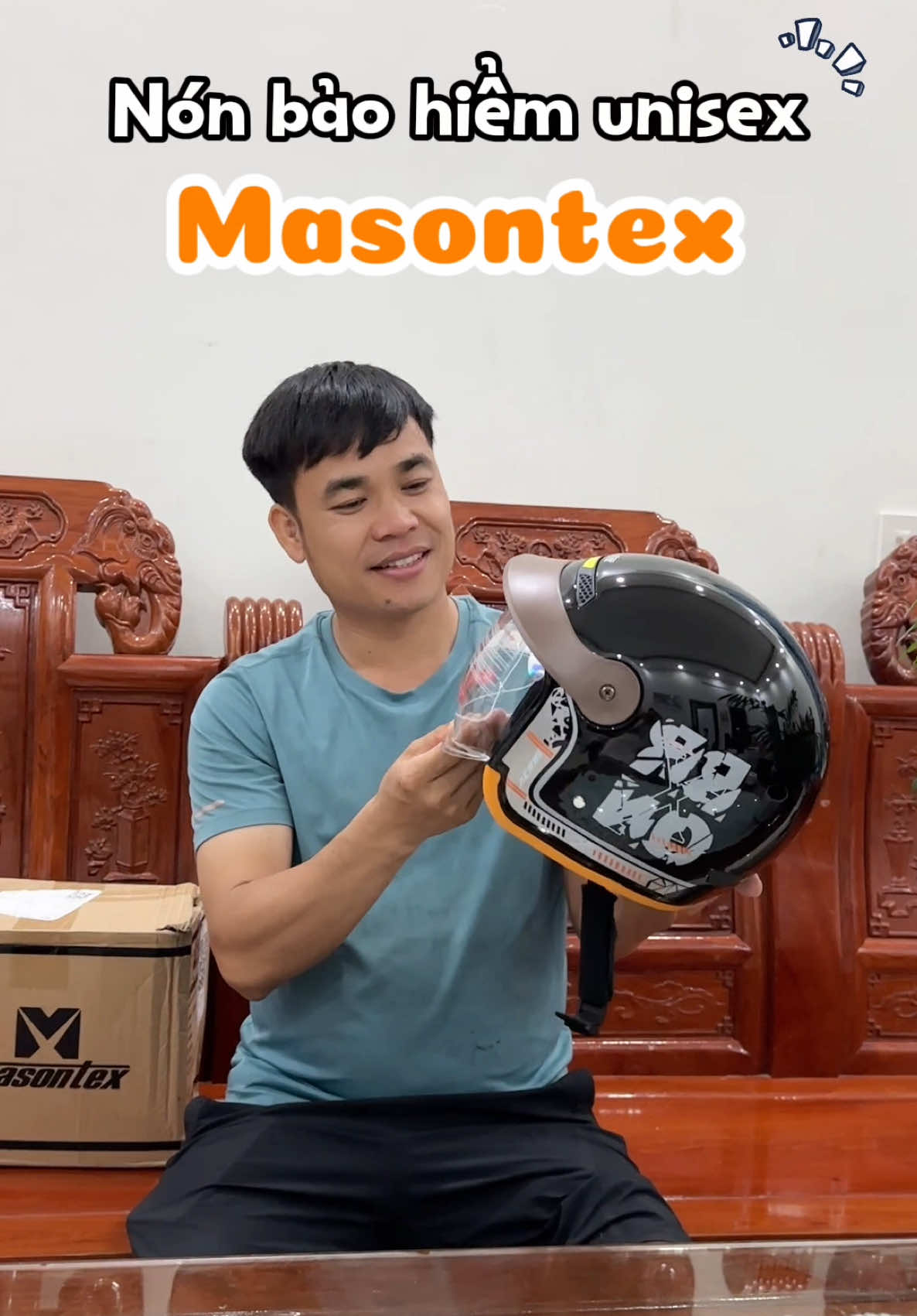 Nón bảo hiểm Unisex Masontex xịn sò nè! 😍 #nonbaohiem #masontex 