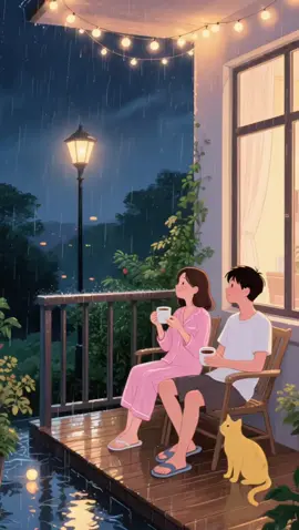Sipping warm drinks on a rainy night with my favorite person—cozy and romantic! 🌧️☕  #RainyNight #AnimeArt #RomanticMoment #TikTokUSA #TikTokUK #AestheticAnime #CozyVibes #CoupleGoals