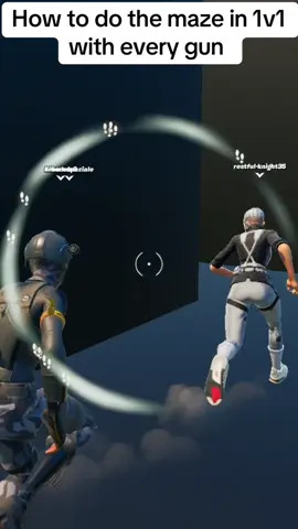 How to do the maze in 1v1 with every gun #fortnite #fortniteclips #fortnitemaps #fortnitemap #fortnitecreative 