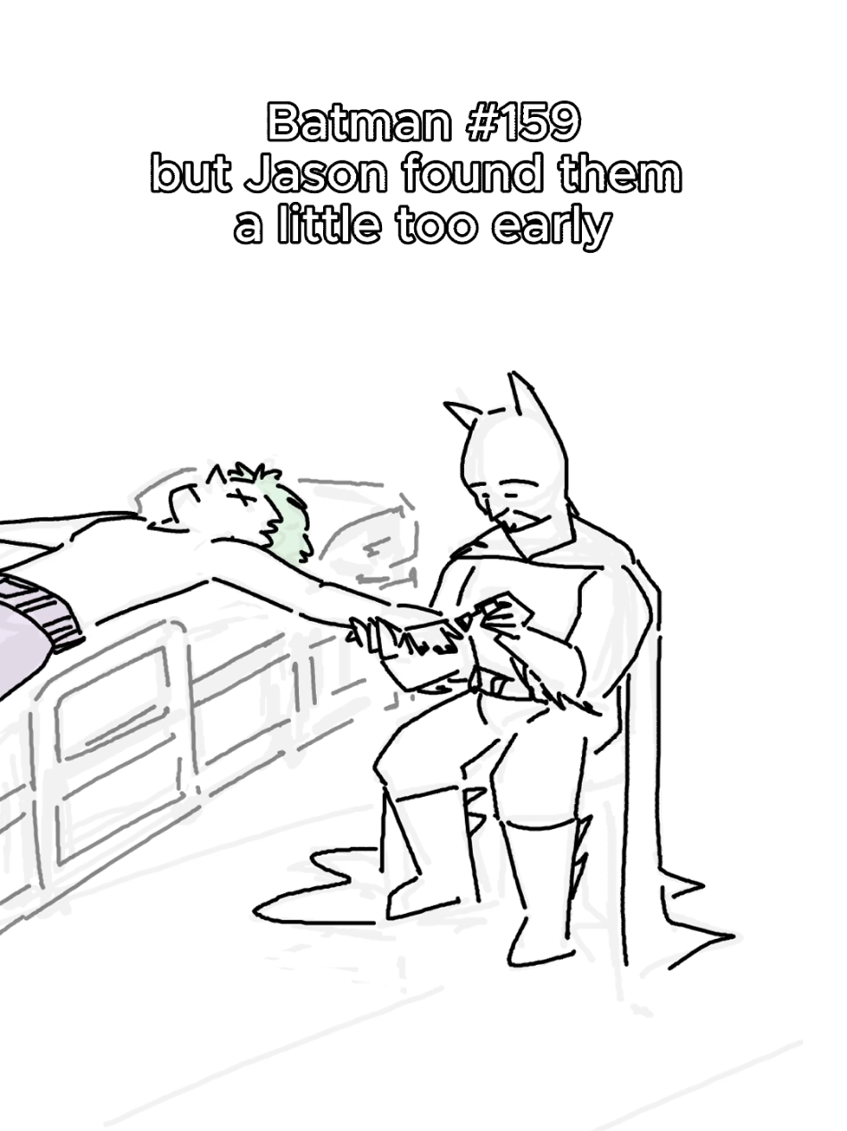 he actually painted his nails black and it's absolutely frying me .  .  .  I get it tho he did NOT wanna deal w him complaining ab being at the doctor's without mani-pedi after lol #dc #dccomics #batman #joker #batjokes #dcanimatic #legobatman #brucewayne  #jasontodd #redhood #batmanmemes 