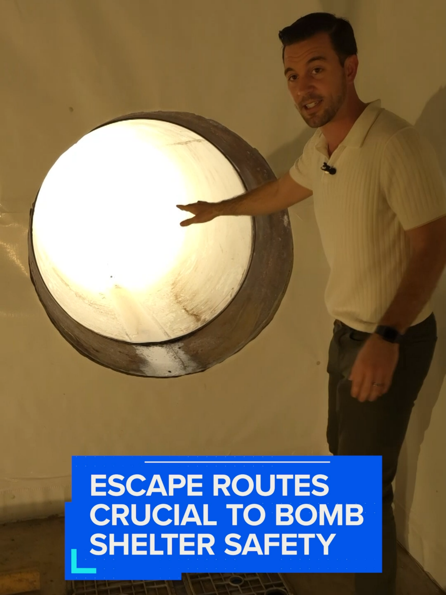 A bomb shelter being constructed in Texas features an escape tunnel for its inhabitants to use if doors become blocked.