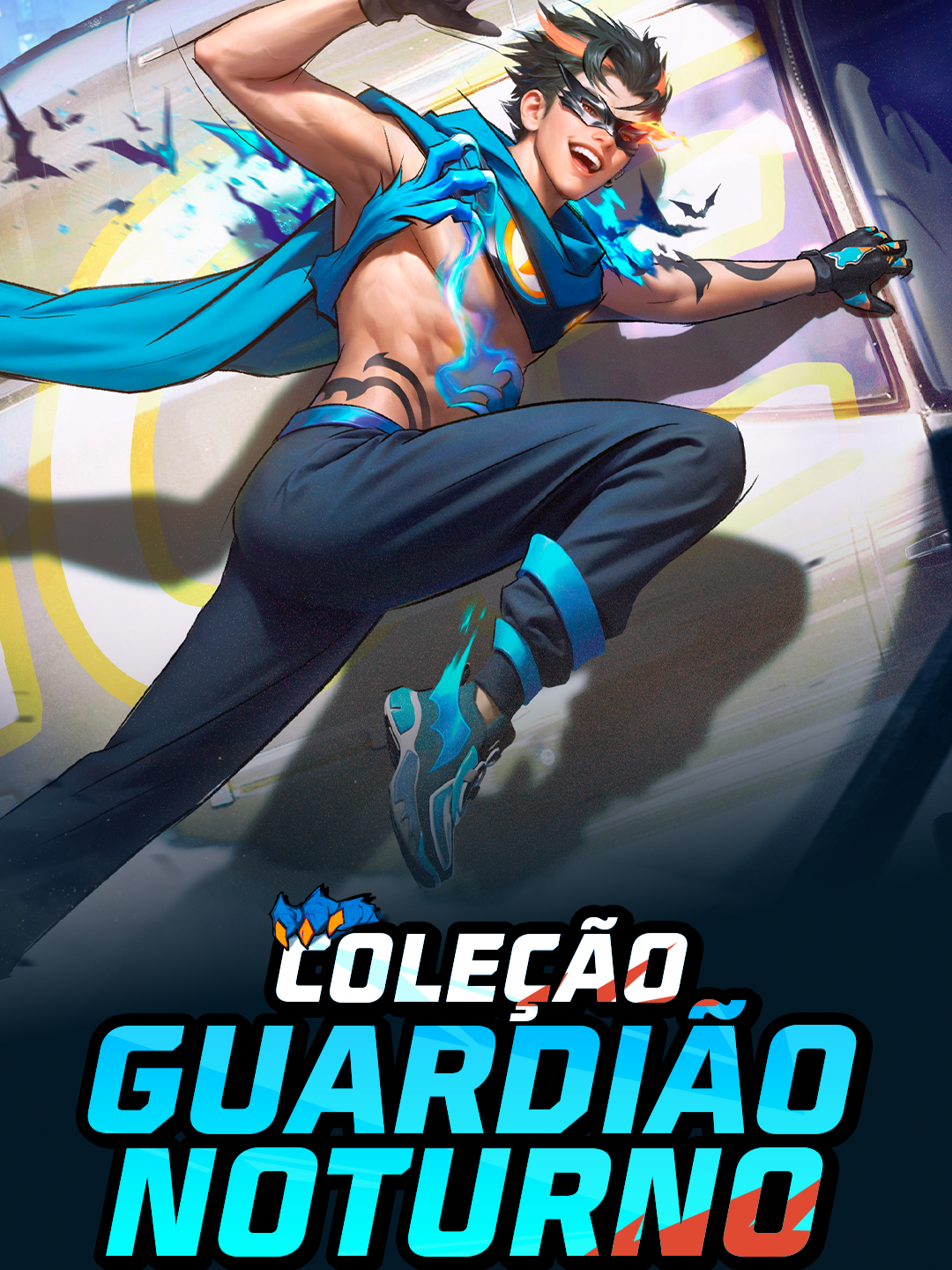 Nenhum herói enfrenta o perigo de mãos vazias! Os melhores equipamentos são a marca registrada do Guardião Noturno! Já conta aqui quais seus itens favoritos! #FreeFire #FreeFireBrasil #GuardiaoNoturno #SentinelaNoturna