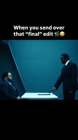No I’m not changing the song again 😅 #filmmaker #editor #productioncompany #funny #fyp 