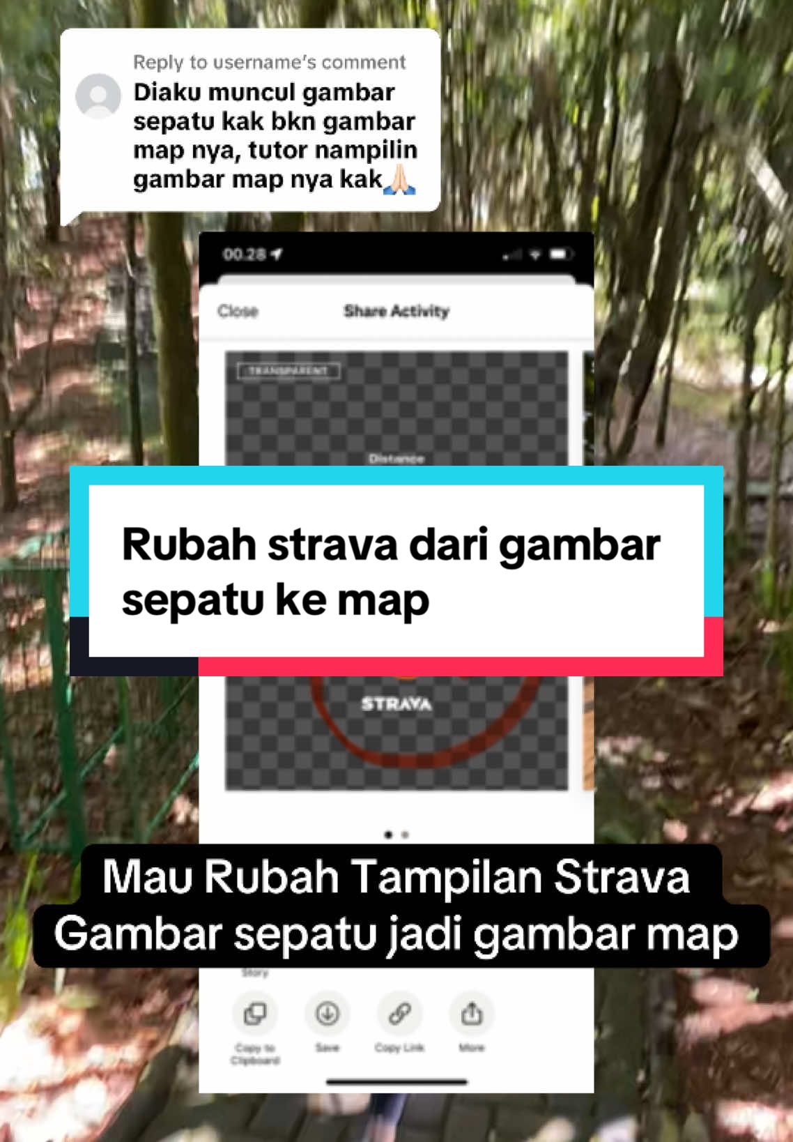 Replying to @username  Save and share yah.. 🤩🤩🤩 Yg kemaren tanya dr gambar sepatu ke gambar map. Udah ketemu gara2 apa. 😁😁😁.  #strava #gantisepatukemap #stravatransparan #transparent #stravatransparent #Running #happymom 