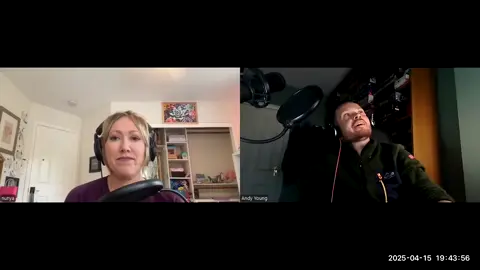Beth and Andy wear the best kind of gaudy looking shirts #bendythepodcast #friends #storytelling #usa #ireland #uk #art #gaudy linktr.ee/bendypodcast