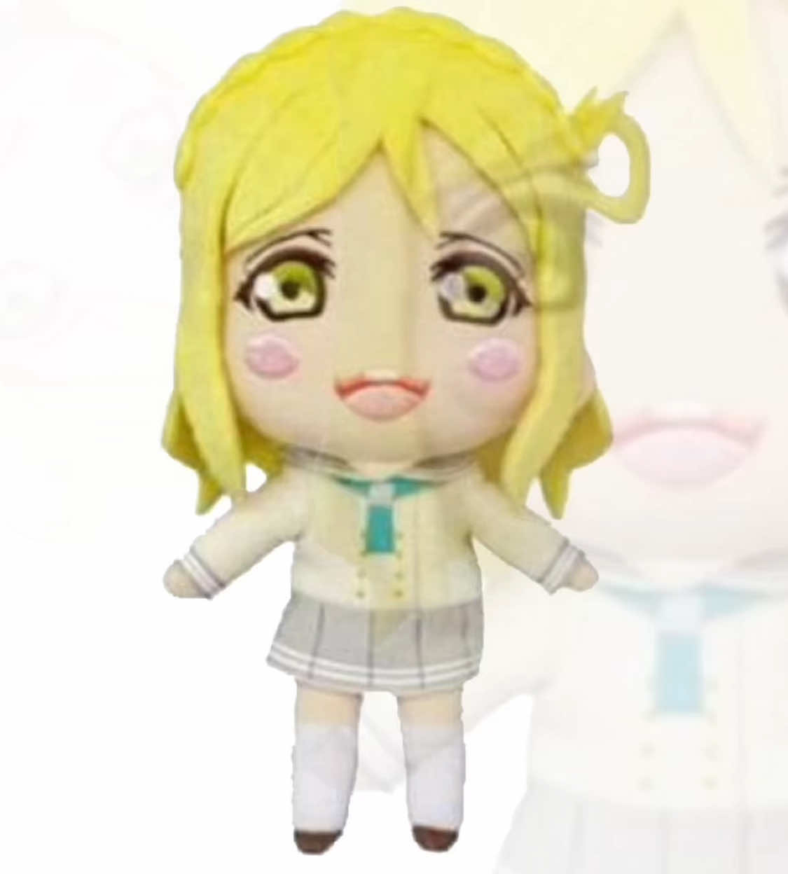 Cursed Mari #lovelive #lovelivesunshine #mariohara  #aqours #ラブラブ #ラブライブサンシャイン #ainasuzuki #aiscream #greenscreen #plush 
