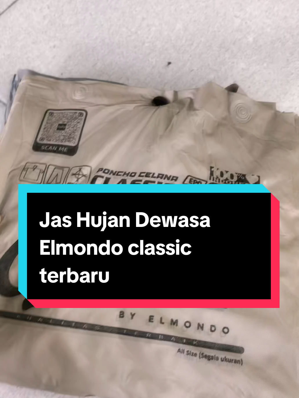 Jas Hujan Elmondo Classic terbaru 718 dengan bahan pvc anti bocor anti rembes #jashujanmurah #jashujan #foryoupage #foryoupage  #fyp 