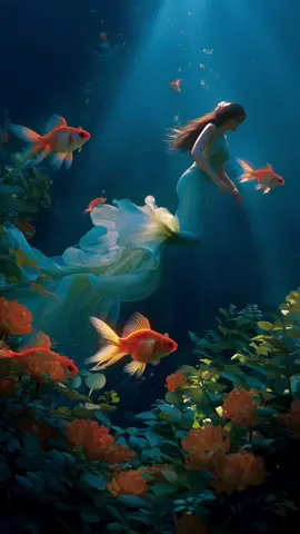🌊✨ Dive into serenity with this enchanting mermaid aesthetic, swimming gracefully among golden fish and blooming underwater flowers. Immerse yourself in a magical underwater world filled with gentle beauty and siren vibes—perfect as mesmerizing Live Wallpapers for iPhone, stunning Live Photos for iPhone, and dreamy 4K Ultra HD wallpapers. 🧜‍♀️🌸🐠    #mermaidaesthetics #siren #underwaterworld  #mermade #livewallpapers