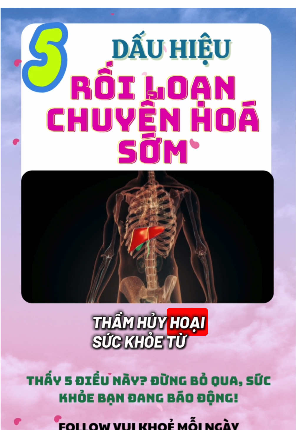 5 dấu hiệu cảnh báo chuyển hoá giai đoạn đầu#vuikhoemoingay #roiloanchuyenhoa #insulin #thuacan #mogan #tieudem #LearnOnTikTok #suckhoe #xuhuong 