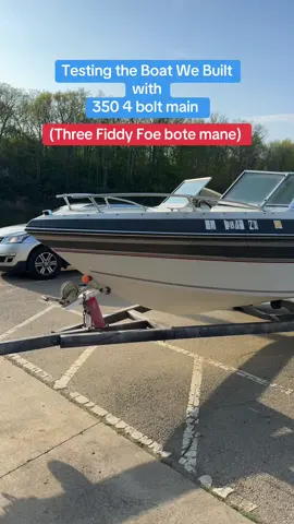 Testing the boat we built, 350 with a 4 bolt main #fyp #gilkthegreat #hoodbillygarage 