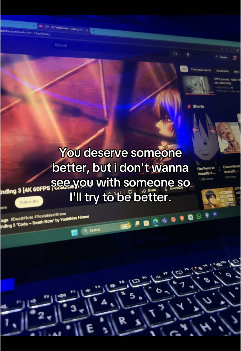 Still failed #creatorsearchinsights #anime #music #fyp #trending #deathnote #yagamilight 