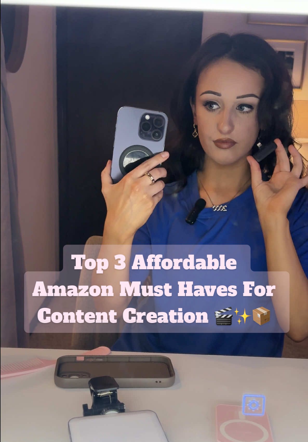 Top 3 Affordable Amazon Must Haves For Content Creation 🎬✨📦 #amazonfinds #contentcreator #filming #affordablefinds #haul #amazonhaul #filmingsetup #fyp #viral 