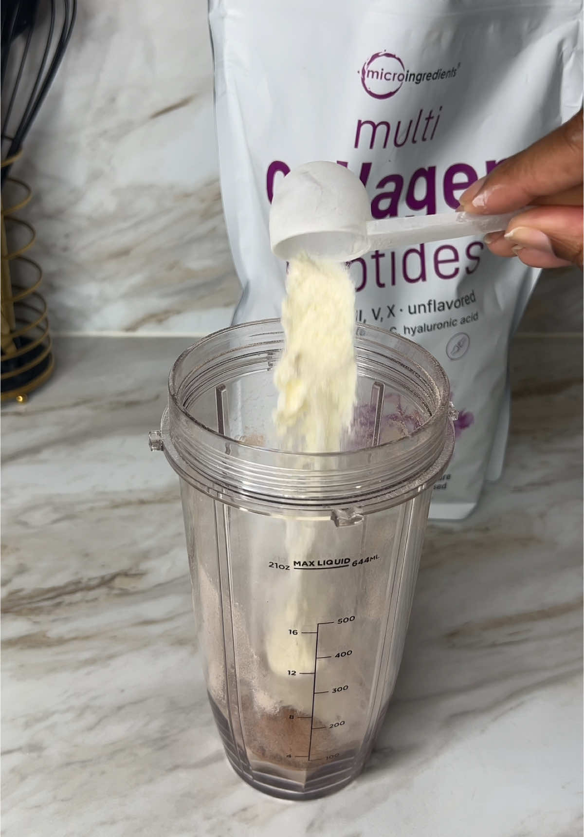 Chocolate Peanut Butter Collagen Protein Shake! The options are so endless frfr #morningroutine #proteinshake #morgankaprice #microingredients #collagen #collagenpeptides #multicollagen #kickstart #TikTokShopMothersDay #TikTokShopCreatorPicks #creatoricons #healthynails #healthyskin #healthyjoints #healthyhair 