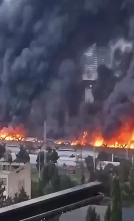 🔥Devastating! Tbilisi's Iconic Market Reduced to Ashes! #Georgia #Tbilisi #Fire 