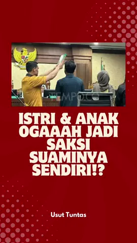 Suaminya terjerat kasus suap, tapi istri dan anaknya OGAAH jadi saksi! Di balik diamnya keluarga Zarof Ricar, ada apa ya sebenernya? Skandal suap Mahkamah Agung makin panas! #TerimaaliranTPPU #hukumhumanisberkeadilan #reformasipengadilan #fyp #viral #fypage 