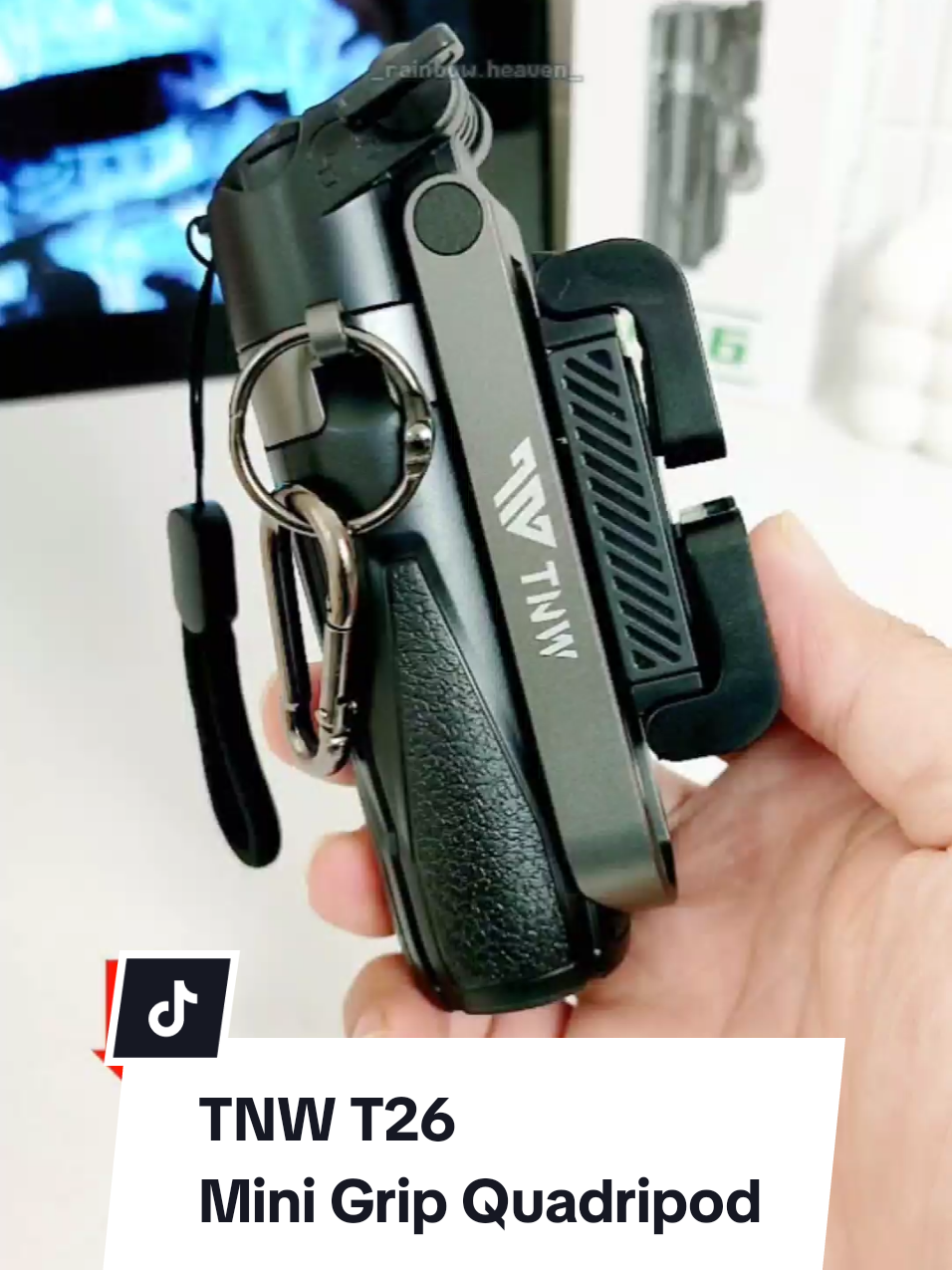 TNW T26 Mini Grip Quadripod Selfie Stick Tripod Tongsis Phone Holder #minigrip #minigripquadripod #selfiestick #tripodtongsis #phoneholder #handgrip #tnwt26 #alatngonten #cuantanpabatas #wibgajian 