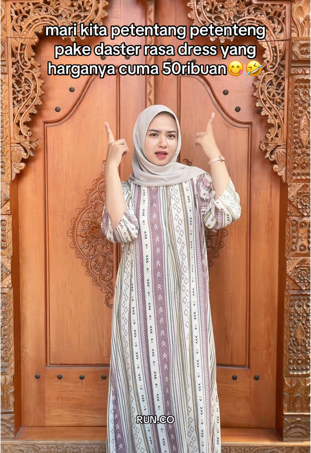 Kalau tau harganya semurah ini si rasanya pengen ngoleksi semua motif🤩☝🏻 #fyp #dasterrayon #runco 
