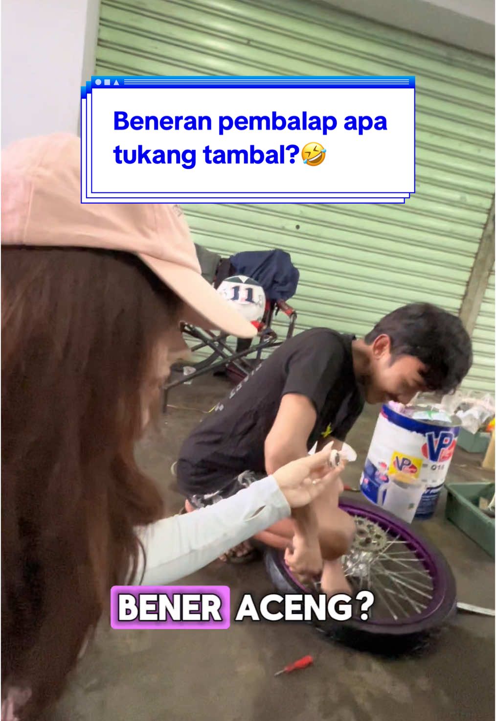 Coba tebak si aa ini pembalap apa tukang tambal? 😭🤣🤣  . . #miomodifikasi #elji #mio #kasihpaham #fyp #balap #motorcycle #motor #miomodif 