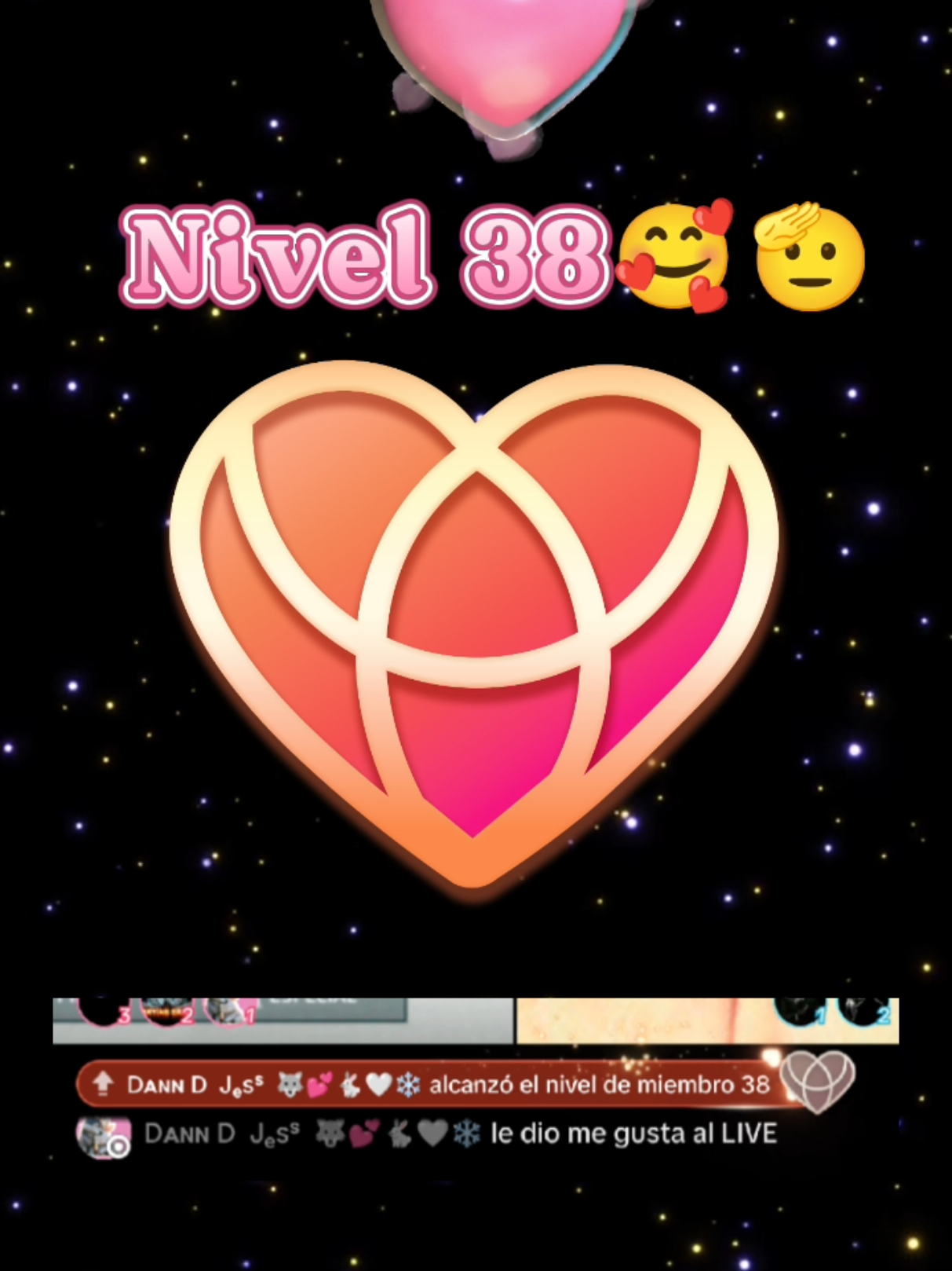 Felicidades por ese nivel 38 amor mío😘🥰🐺💞🐇@Dᴀɴɴ D  Jₑsˢ  🐺💕🐇🤍❄️ 🫡🫡🫡🫡🫨🥰#niveldequiereme🐇🤍❄️ #jessalll20 #graciasporelapoyo #parati #nivel38quiéreme 