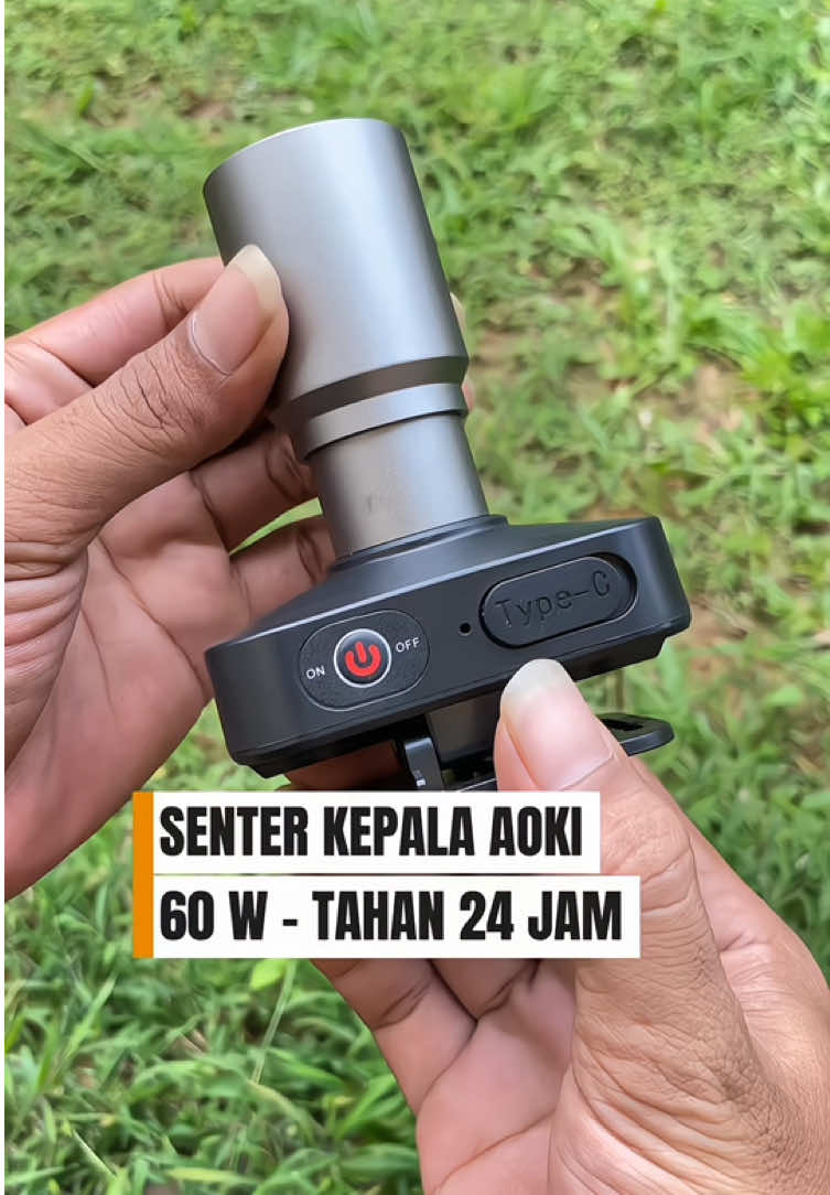 Senter Kepala Aoki 60 W baterai tahan 24 Jam. Senter kepala super terang sudah tahan air dan bisa dicas #senter #senterkepala #sentersuperterang #senterled #aoki #wibgajian 