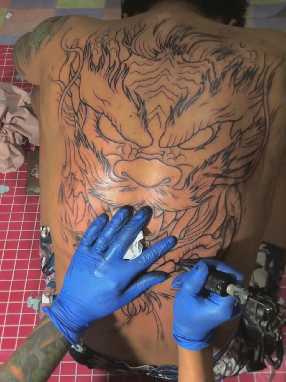 Full Back Sleeve Part 1 #tattoo #tato #masberto #backtattoo #punggung #keren #tatomurah #oriental #asian #tatoindo #tatojogja #skinart #inked #wonosari #gunungkidul #jogja #punggung #naga #dragon #fullback