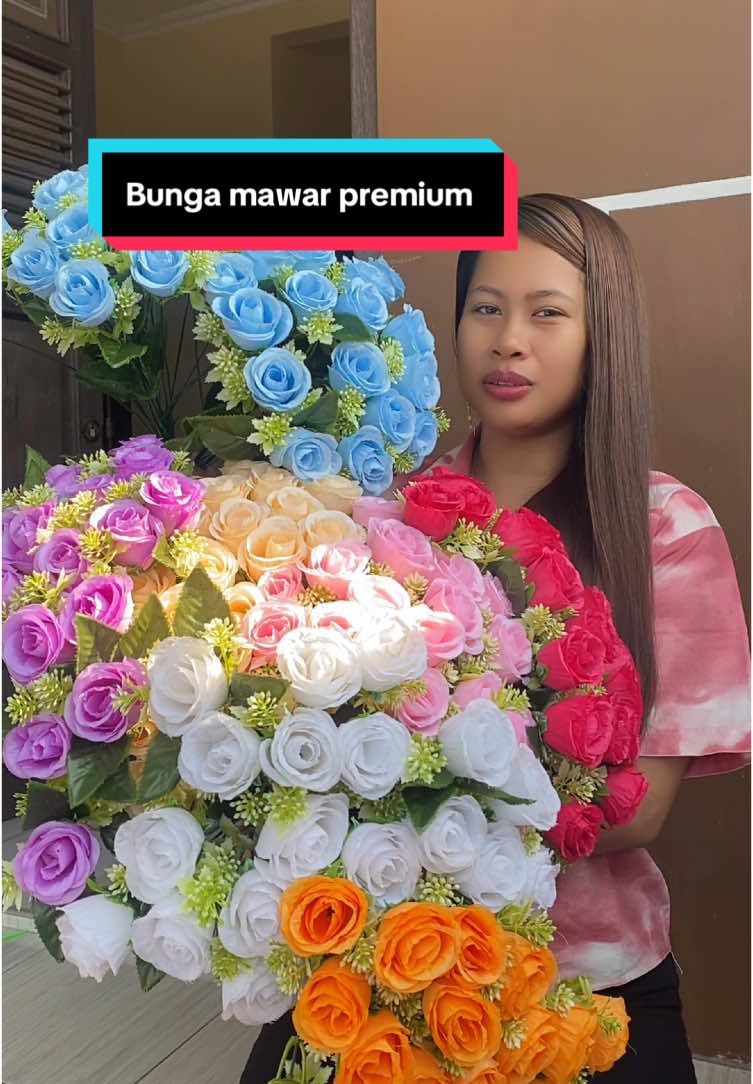 Bunga mawar 18 kuntum bunga artificial premium untuk dekorasi bucket dan hiasan #dekorasilamaran #dekorasiwedding #dekorasipernikahan #dekorasi #bungaartificial #bunga #mawar #mawarpremium 