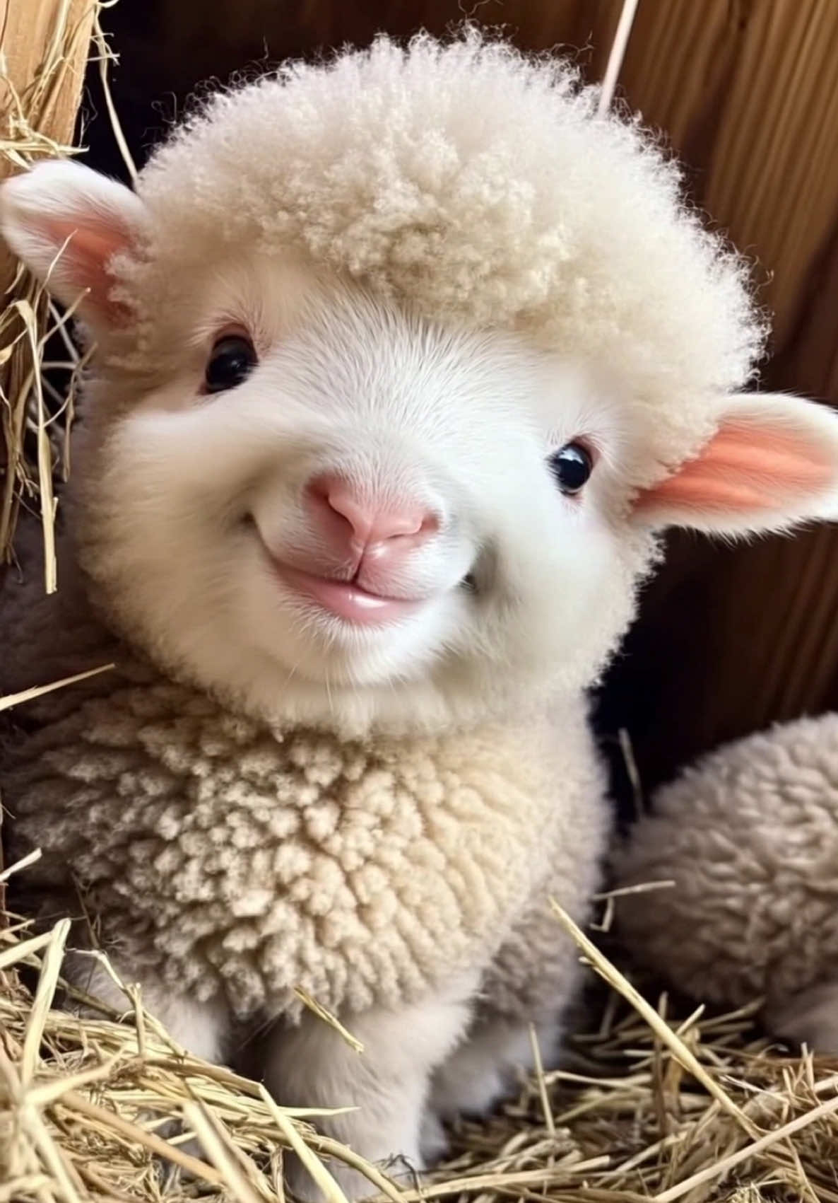 A smile that heals everything ??#cute #baby #lamb #sheep #babysheep 