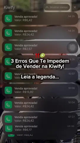 ‼️🥝 3 Erros Que Te Impedem de Vender Todos os Dias na Kiwify Você já criou sua conta na Kiwify, talvez até tenha um produto… Mas as vendas não vêm. E a verdade é que o problema não é a plataforma — são alguns erros simples que estão te travando. Se liga nos 3 mais comuns (e o que fazer pra corrigir): ❌ Erro 1: Querer vender sem resolver uma dor real: Você não precisa de um “eBook bonito”. Precisa de um produto que resolva um problema real em um nicho com alta demanda. Ex: ansiedade, sono, foco, emagrecimento… ✅ Use o ChatGPT pra criar um eBook com base em uma dor forte. Isso muda tudo. ❌ Erro 2: Não ter uma estratégia de conteúdo: Postar qualquer coisa não vende. Você precisa de conteúdo que atrai, engaja e direciona pro seu link. Crie vídeos com voz-off, ganchos fortes e storytelling. ✅ O ChatGPT pode montar isso pra você com os prompts certos. ❌ Erro 3: Não ter frequência nem consistência: Quem vende todos os dias, posta todos os dias. De 3 a 5 vídeos com conteúdo estratégico por dia é o mínimo no começo. ✅ Perfis dark facilitam isso: você não precisa aparecer, só aplicar a estratégia. ⸻—— 💬 Comente “GPT” e receba um eBook gratuito com +50 Prompts Poderosos para ChatGPT. 🔱 No Método DarkGPT, você aprende a criar eBooks com IA, montar perfis dark e vender todos os dias mesmo com poucas views e seguidores. Acesse agora o link na minha bio. #kiwify #kiwifyafiliado #monetizartiktok #chatgpt #criadordeconteudo #marketingdigital #trafegoorganico #afiliados #tiktokbrasil #conteudoviral #vendasonline #ganhardinheiroonline #inteligenciaartificial 