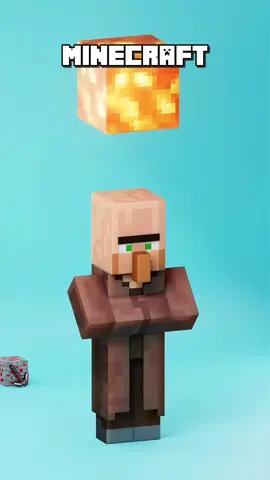 Minecraft Villager vs Real Life 3D Simulation💎💦⚒️#Minecraft#simulation #reallife #blender #3d #villager #fyp 