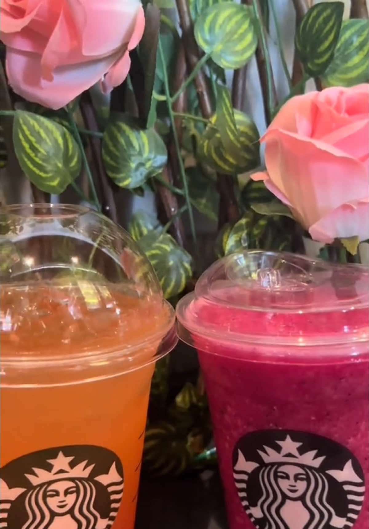 Say Hello to Summer with us and our new Melon Pearl Refresha® and Frozen Mango Dragonfruit Refresha® ☀️🍈💜#starbucks #sbuxbraehead #baristatok #summervibes 