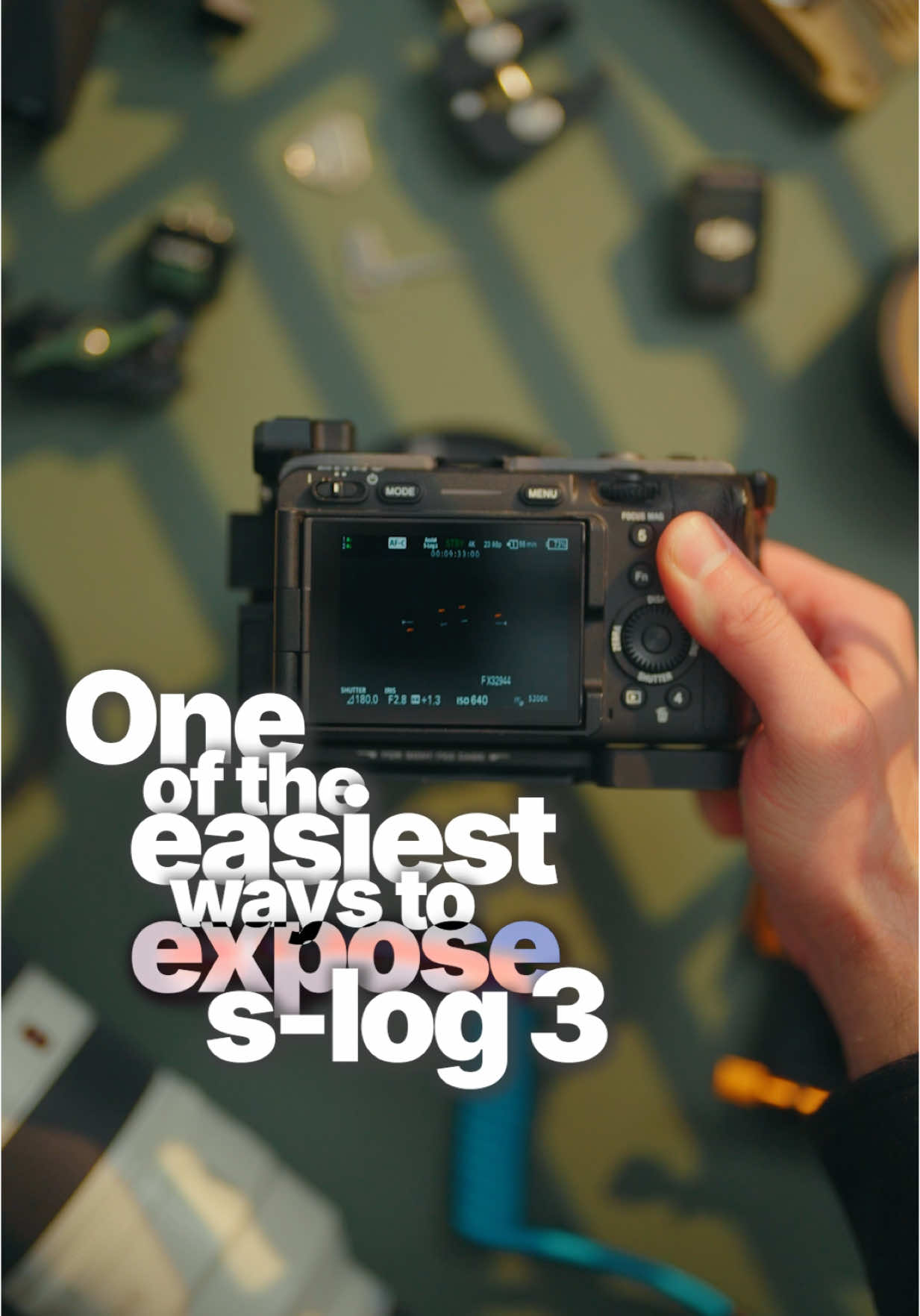 Here’s how I expose my s-log 3 footage 🎥🎬👀 #fx3 #sonyalpha #cinematography 