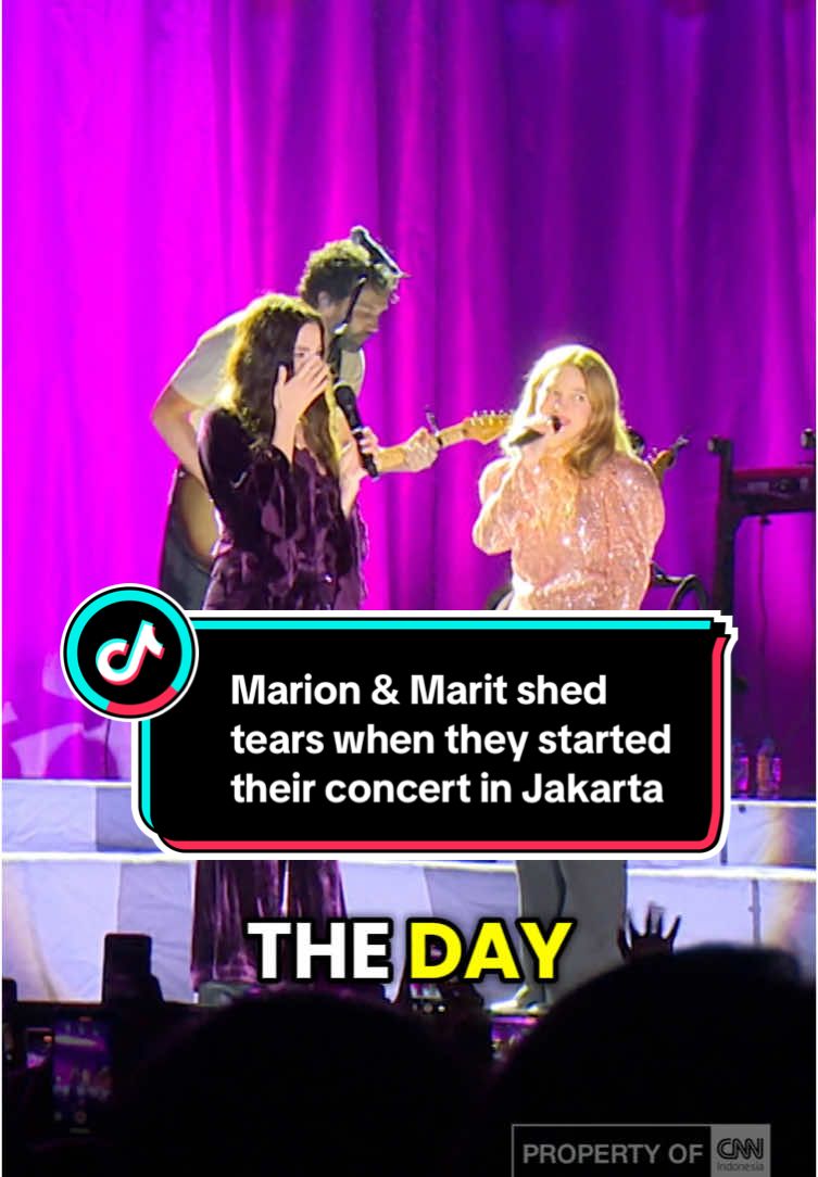 Marion and Marit shed tears when they started to sing 