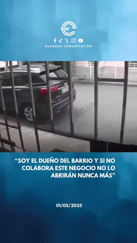 ATENCIÓN | Sujeto que se hace llamar el “Dueño del barrio” amenaza con atentar contra un negocio, incluso hasta ir en contra del dueño de una farmacia en el #CristoDelConsuelo. Los hampones (4 en total)  se movilizan en motocicletas y mantienen aterrorizados a los moradores del sector. @PoliciaDMGZona8 #Guayaquil #Ecuador