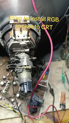 How to install RGB SOCKET to CRT #trik #repair #fyp #tips #electronic 