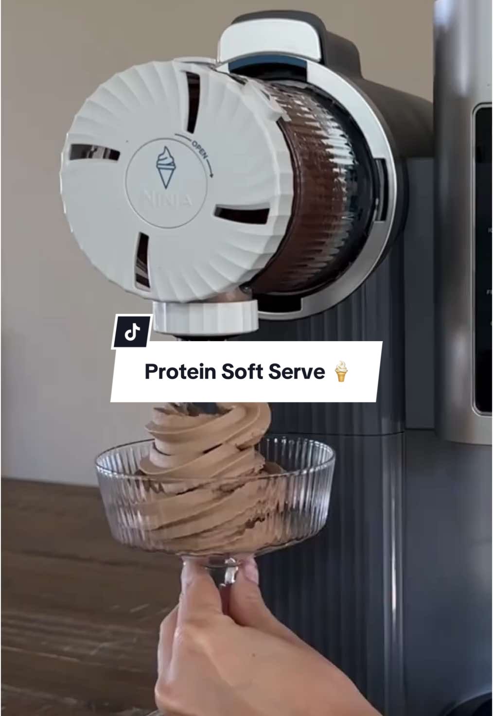 Serving healthier protein soft serve at home with the Ninja Swirl™. 💪🍦 #NinjaSwirl #ProteinIceCream #SweetTreat #NinjaCREAMi 📷: @karlabruzon