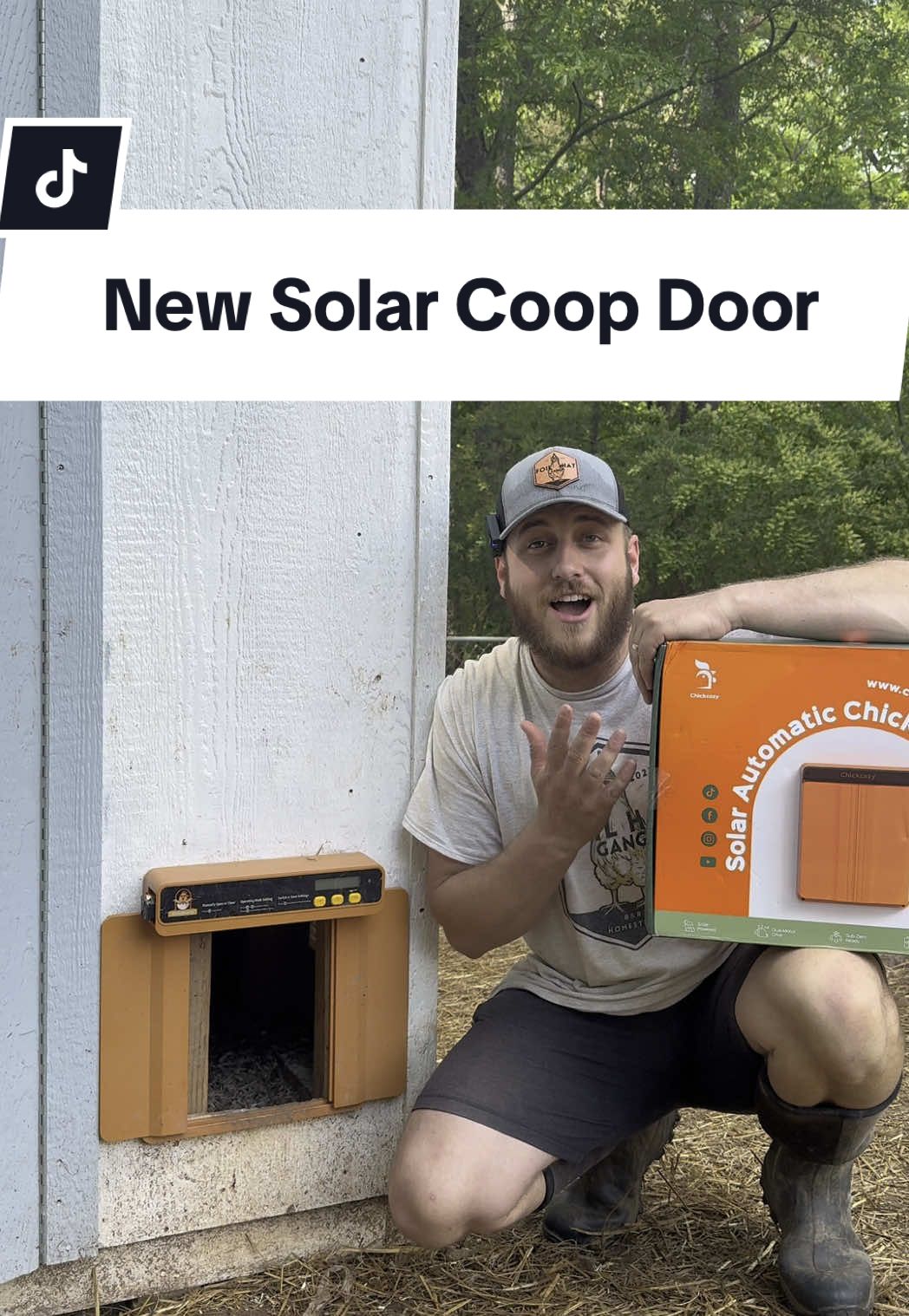 The best thing about chicken ownership just got even better!  The new solar powered automatic chicken coop door from @Chickcozy is a game changer! Head to the link in our bio to get yours!  #chickensoftiktok #backyardchickens #chickcozy #chickcozyautodoor #chickcozysolardoor #solarcoopdoor #homestead 