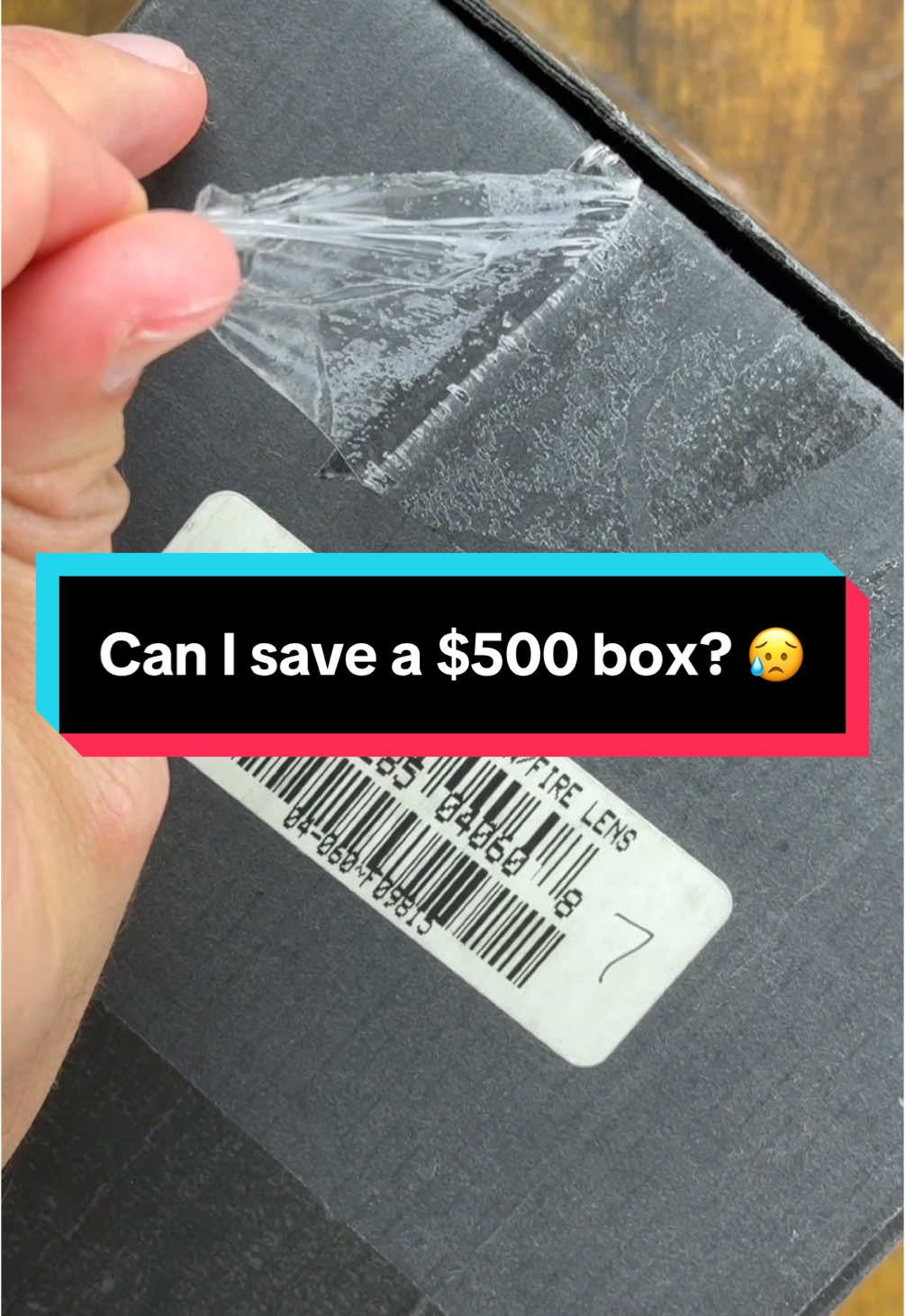 Can I save a $500 box? 😥 #oakley #overthetop #box #tape #mistake