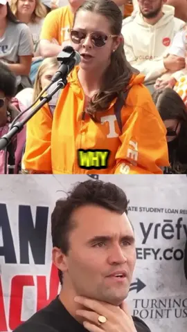 charlie kirk puts braty liberal in her place #charliekirk #debate #fyp