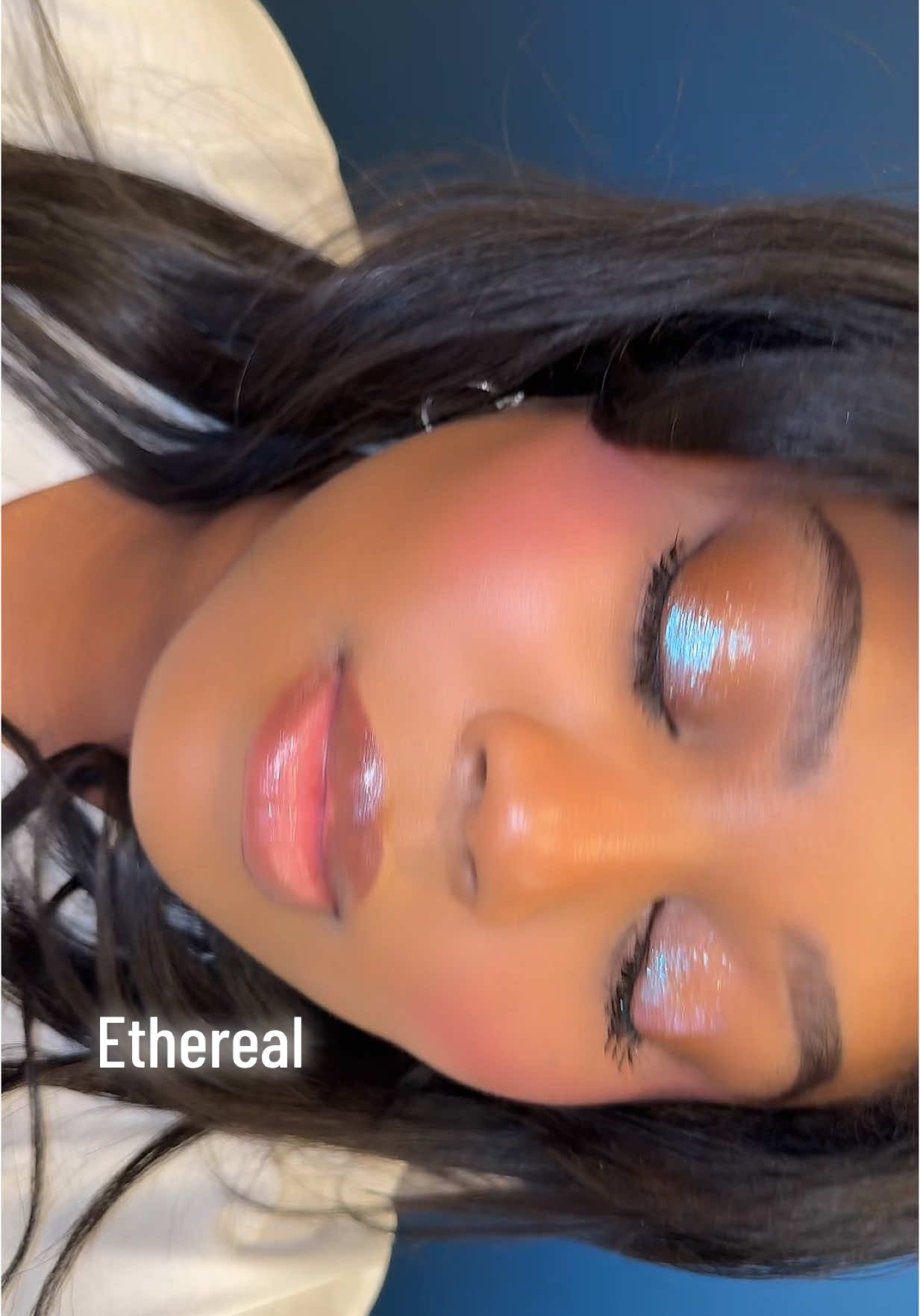 🥰Ethereal is forever 🥰 #fyp #ethereal #etherealeyeshadow #duochrome #duochromeeyeshadow #indiemakeupbrand #colorshiftingpigment #spacecowboy #shopsmall #blueglittereyeshadow #makeupforbeginners 