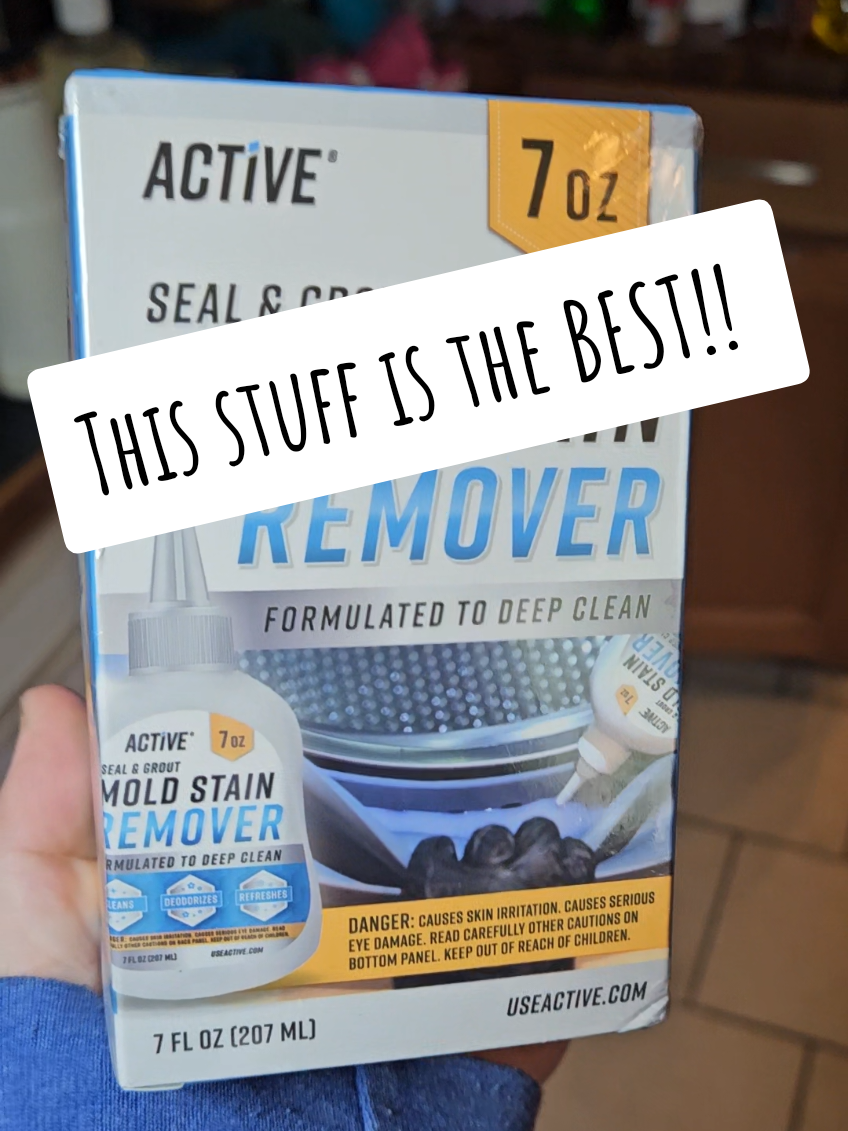 The mold remover is top tier. I can't wait to use the washer cleaner!!! #tubgrout #washercleaner @USEACTIVE 