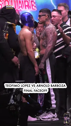 Teofimo Lopez was staring a hole through Arnold Barboza during their final faceoff in New York City