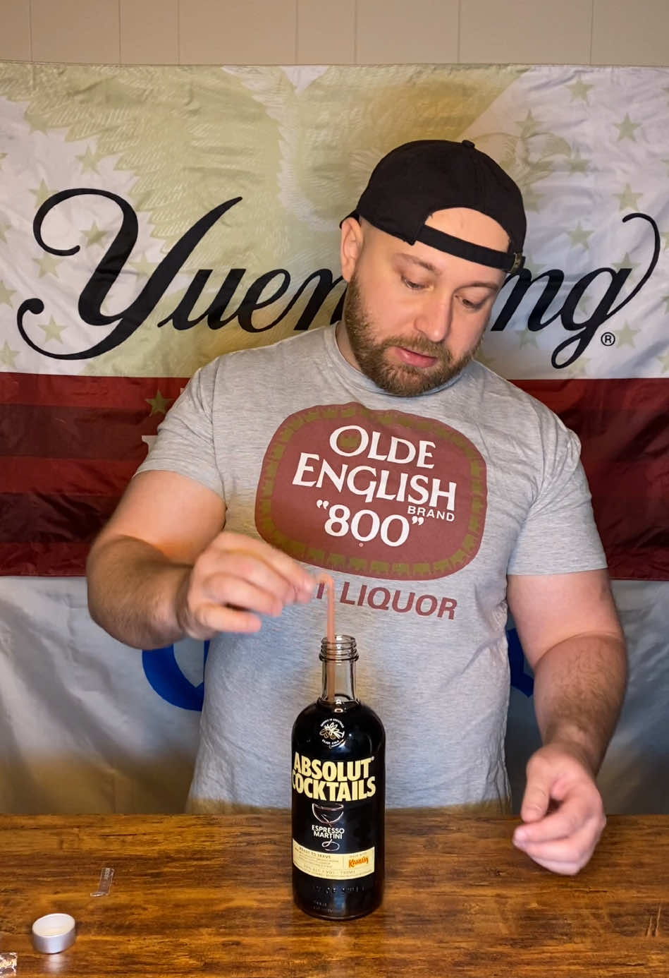 Sending a fifth of Absolut Espresso Martini #absolut #espresso #espressomartini #cocktail #vodka #send #sendit #fyp #sendoholic #liquor #review #chug #fullsend #alcohol #strawsend 
