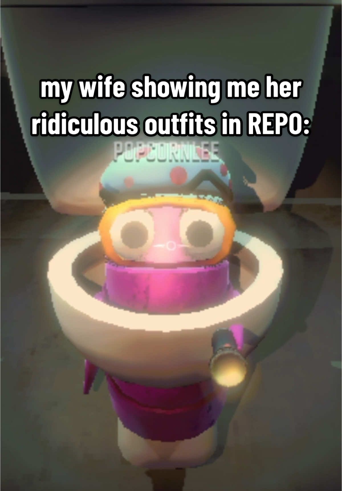 My wife showing me her different outfits in REPO: #repo #repogame #mods #wife #closetome #fyp #trend 