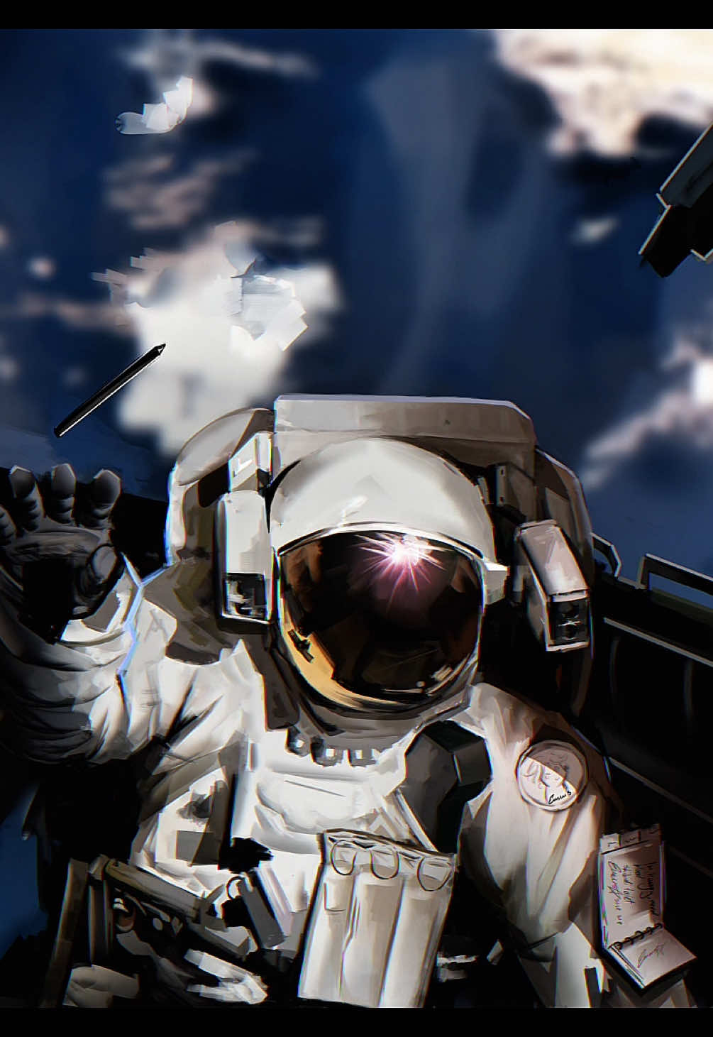 I don't know my sketches look horrible it's literally trust the process 😭 #art #digitalart #arttok #fyp #foryou #viral #trending #sketchvsfinal #artist #digitalartist #artistsoftiktok #astronaut #space #semirealism 