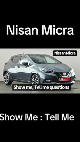 Nisan Micra #showme #tellme #questions #uk #driving #license #fyp #unitedkingdom #license 