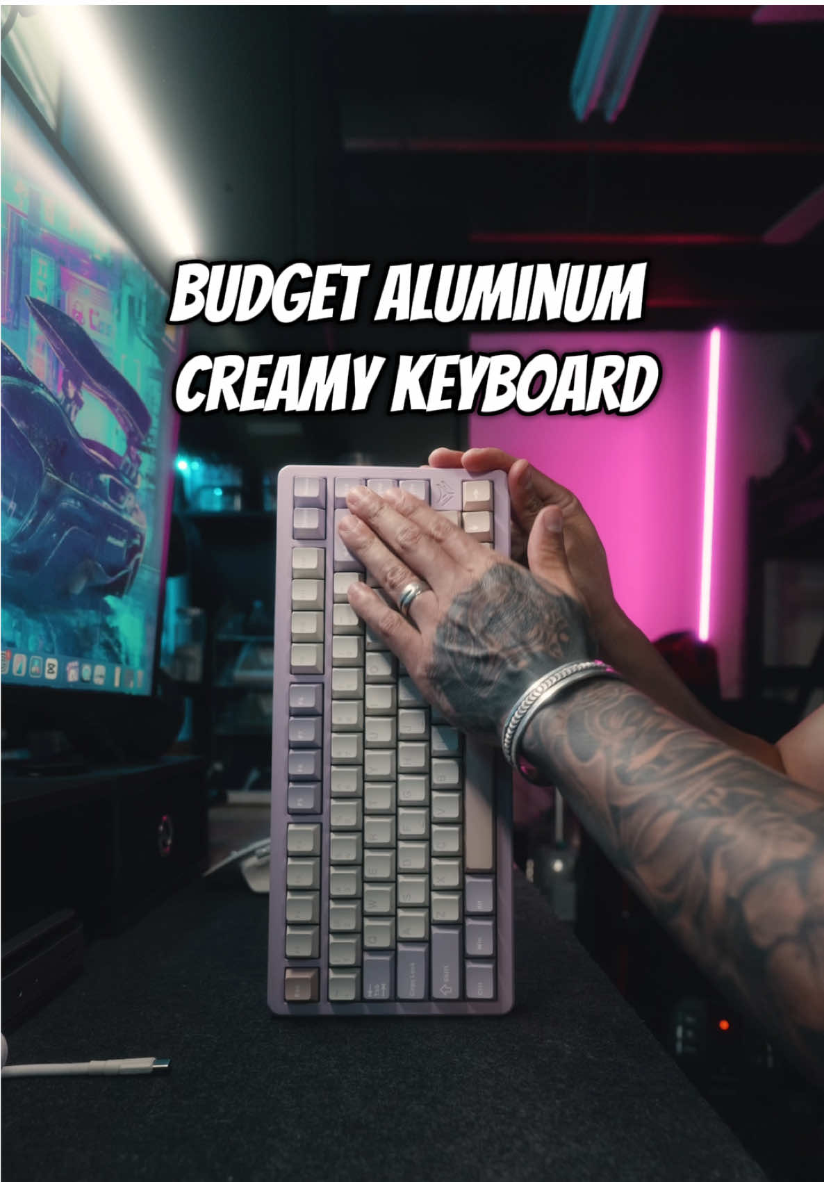 Matcha buttermilk switches stock in this aluminum keyboard is so good! And VIA support! Hard to knock this creamy keyboard especially for the price. #mechkeys #mechkeebs #mechkeyboards #keebs #keebtok #mechanicalkeyboards #mechanicalkeyboard #typingasmr #keyboardasmr #thockykeyboard #creamykeyboards #creamykeyboard #budgetkeyboard #creamybudgetkeyboard #satisfyingvideo #inky75 