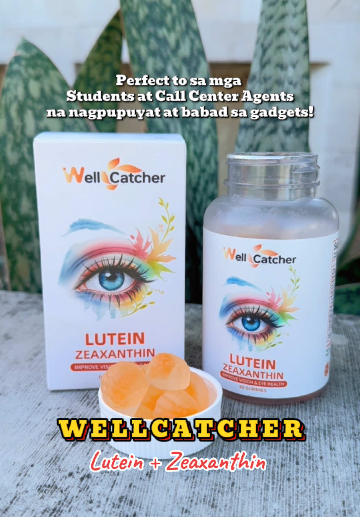 @Wellcatcher.PH Lutein Eye Supplement Gummies for Eyes, with  Zeaxanthin. 👁️🧡✨ #lutein #wellcatcher #wellcatcherlutein #luteinforeyes #luteineyesupplement #luteingummies #eyehealth #wellness 