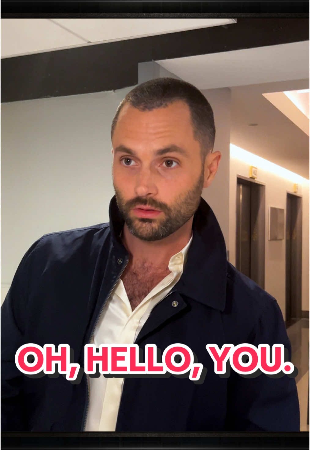 Oh, hello, you. @Penn Badgley @You Netflix #FallonTonight #TonightShow #PennBadgley #JoeGoldberg #YOUNetflix 