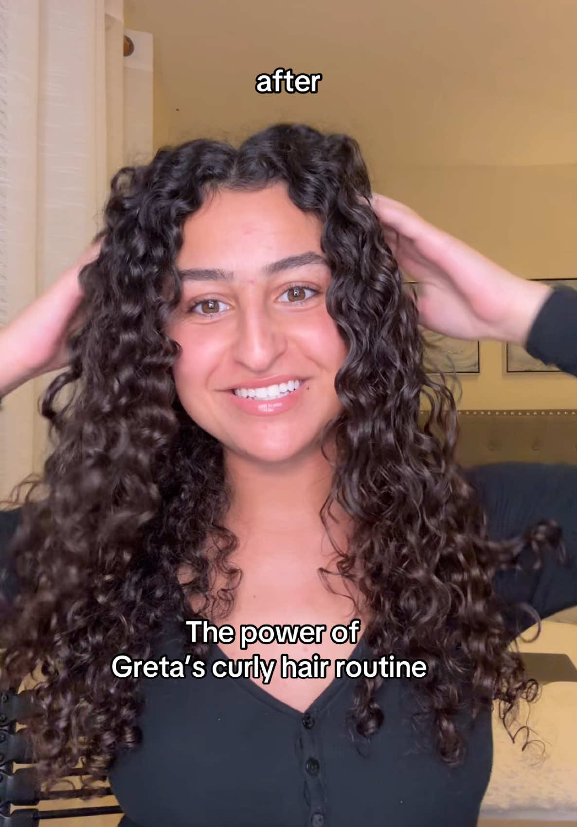 greta’s curls eat #curlyhairtutorial #curlyhaircare #curlyhairtips #hairtok #curlyhairroutines 