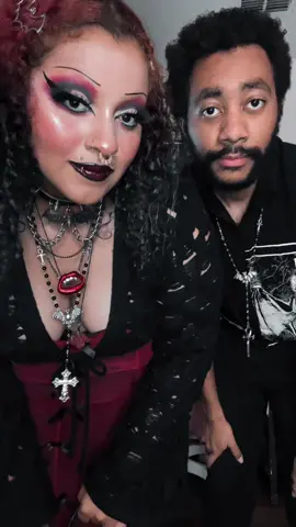 Just 2 black vampires 🩸🖤#vampiregoth #blackalt #blackgoth #alt #gothic #fy 